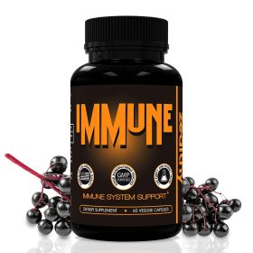 Immune Support Supplement Elderberry Capsules with Vitamin D3 Vitamin C and Zinc for Immune Support Immune Boosters for Adults