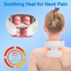 4 Heads/8 Heads Options Neck Massager with Heat Cordless Cervical Neck Massager EMS Neck Massager with 6 Modes 20 Intensity Levels Remote Control Voic